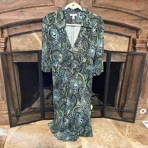 Lilly Pulitzer v-neck dress 3/4 sleeve size 8 EUC